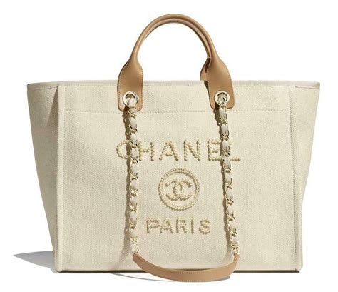 chanel deauville bag replica|Chanel canvas tote 2021.